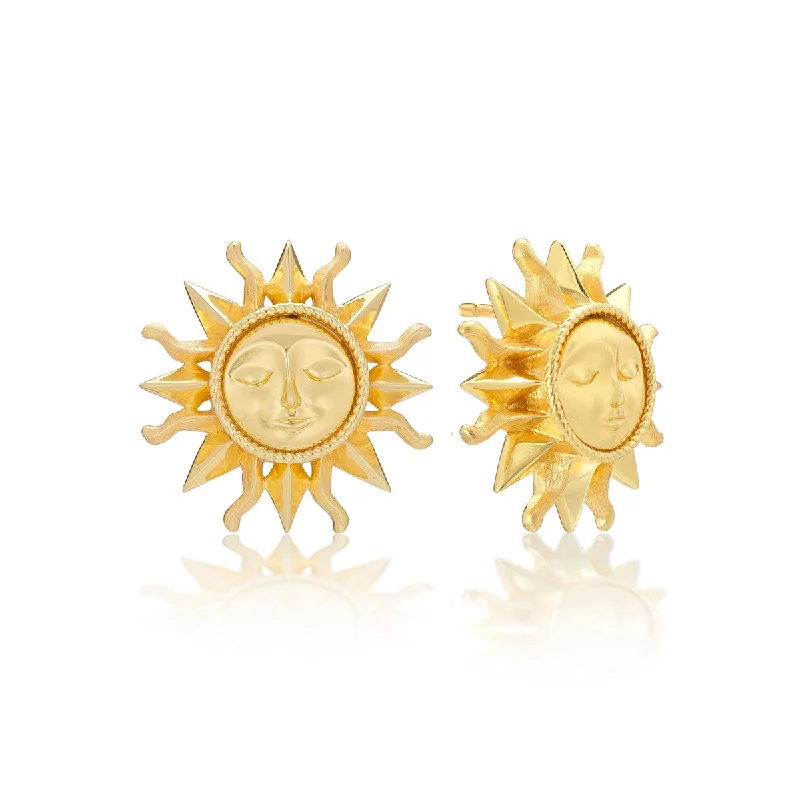 Women’s dangle earrings-Soleil Stud Earrings - Gold