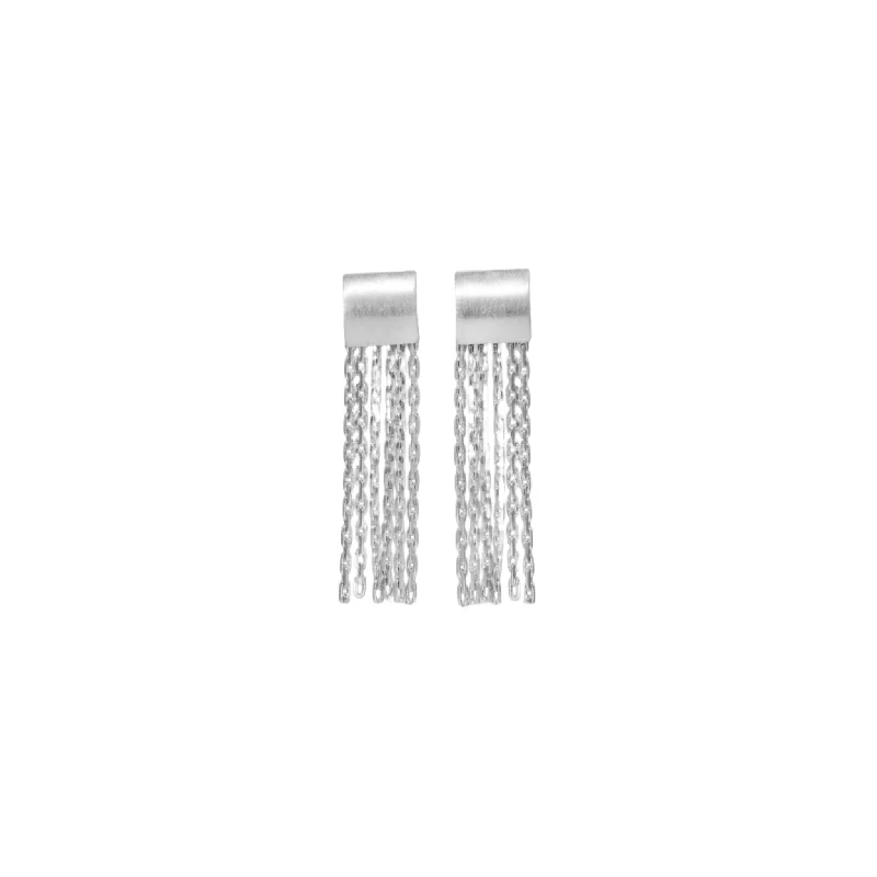 Women’s silver earrings-SLING SILVER