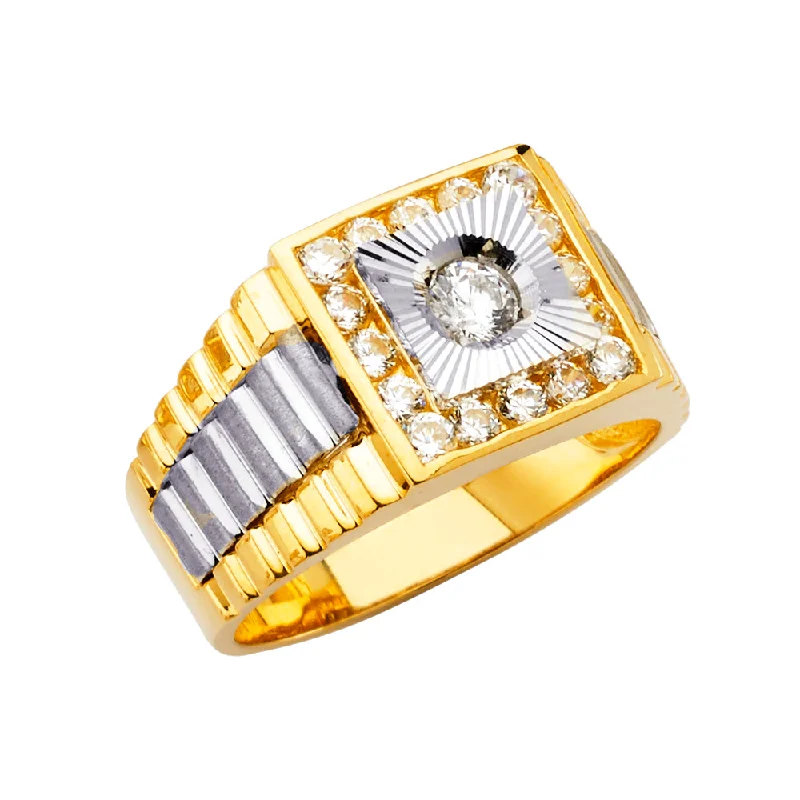 Women’s anniversary rings-14K Men's CZ Ring