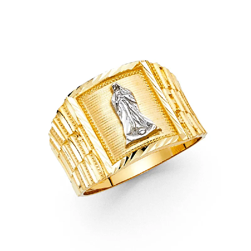 Women’s sterling silver rings-14K GUADALUPE MEN'S RING