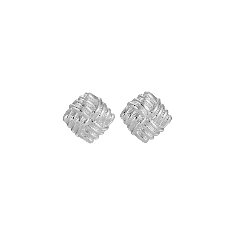 Women’s matching earrings-WIND SILVER