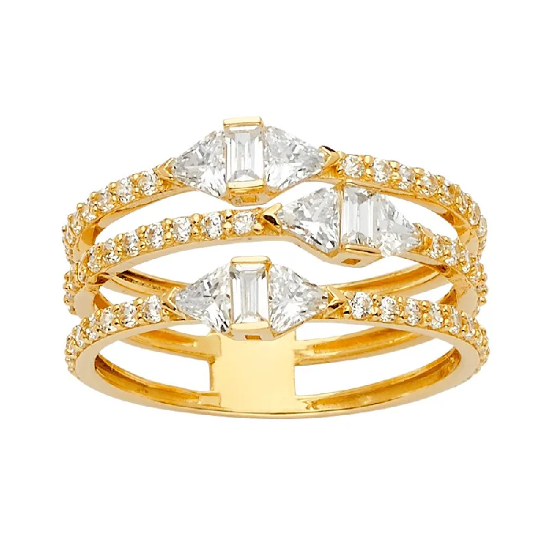 Women’s bold rings-14KY CZ Ring