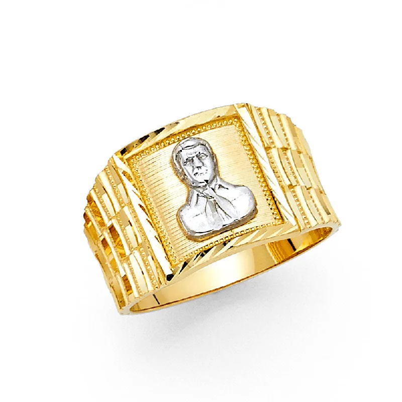 Women’s handmade rings-14K MENS RING