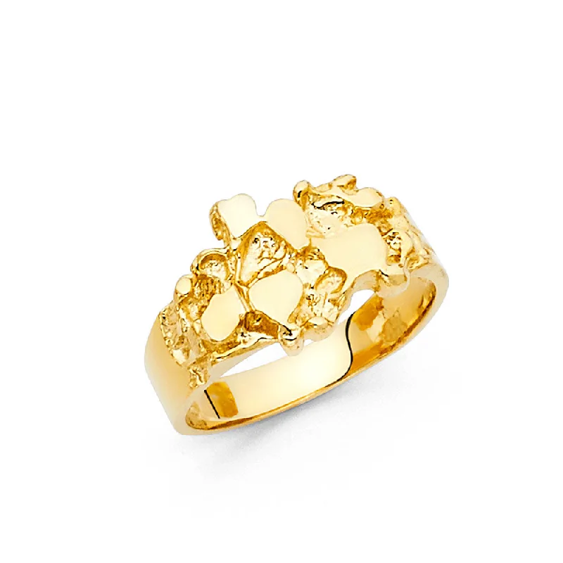 Women’s gold-plated rings-14K NUGGET RING