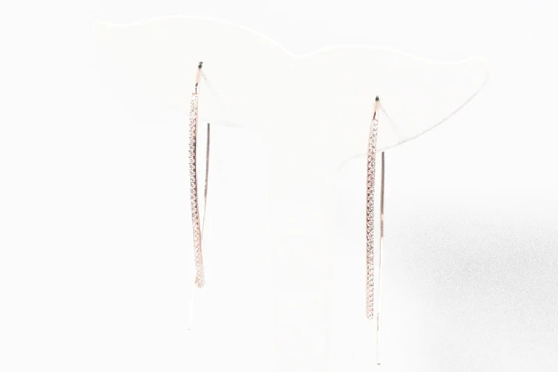 Women’s silver stud earrings-Lafonn Sterling Silver with Rose Gold Plate Open Hoop Earrings