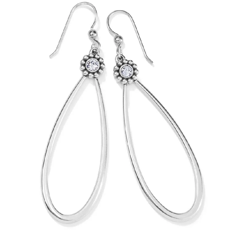 Women’s drop earrings-Brighton | Twinkle Silver Tone Loop French Wire Earrings