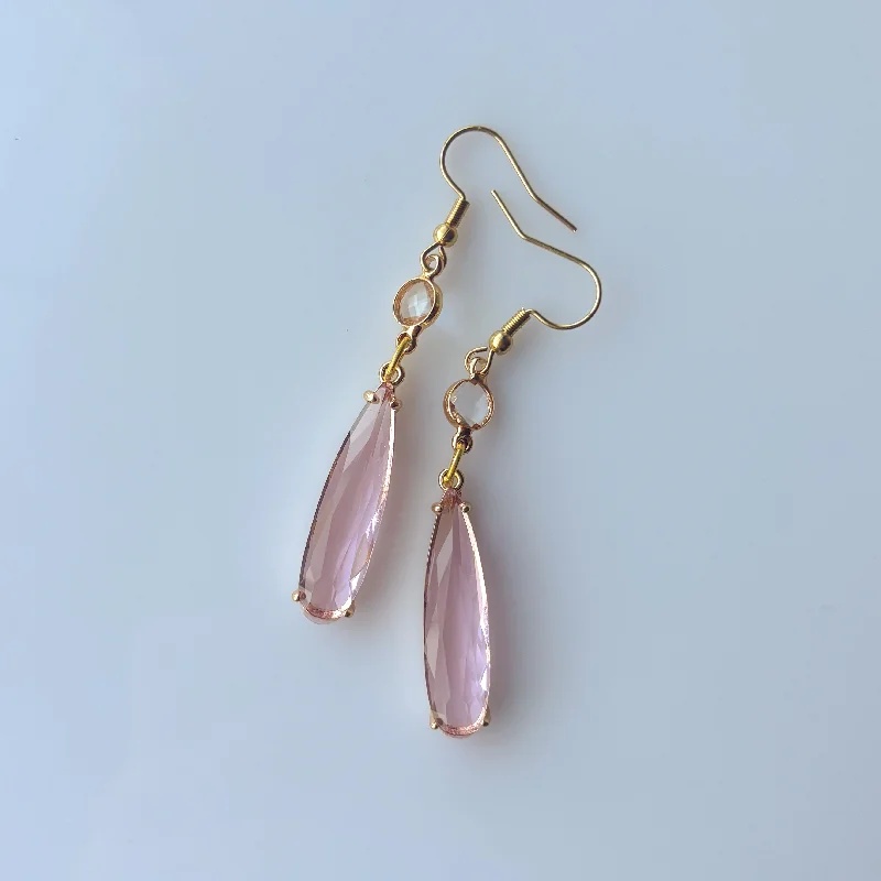 Women’s statement earrings-'MARNIE' GEM DROP EARRINGS