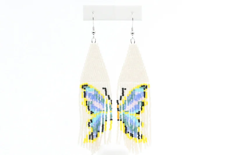 Women’s dangling earrings-Butterfly Beaded Earrings