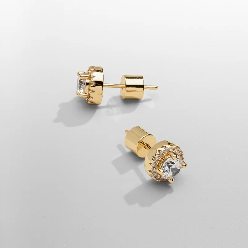 Women’s gold drop earrings-Stud Earrings (Gold)