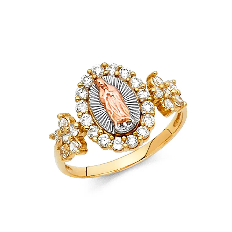 Women’s designer rings-14K CZ GUADALUPE RING