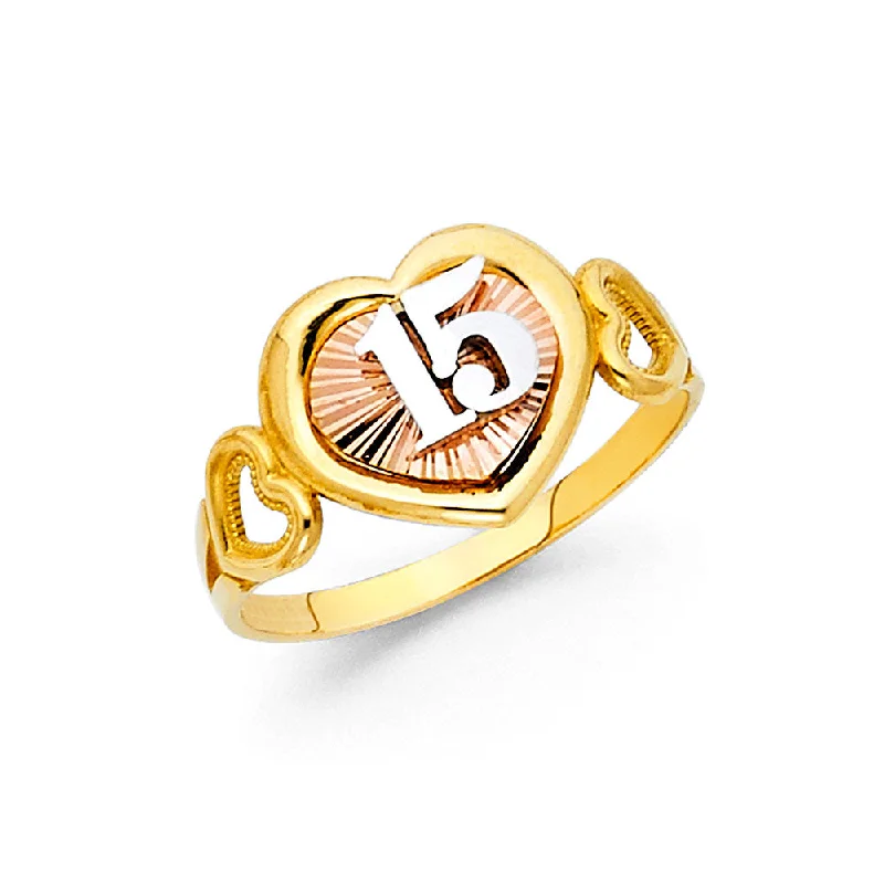 Women’s gemstone rings-14K 15YEARS RING