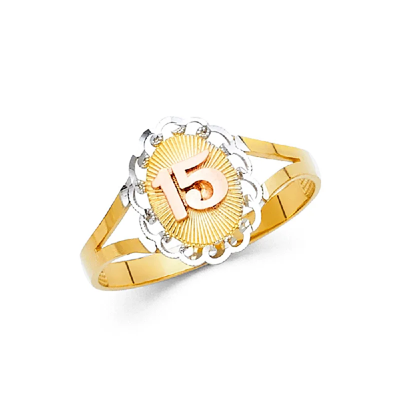 Women’s classic rings-14K 15 YRS RINGS