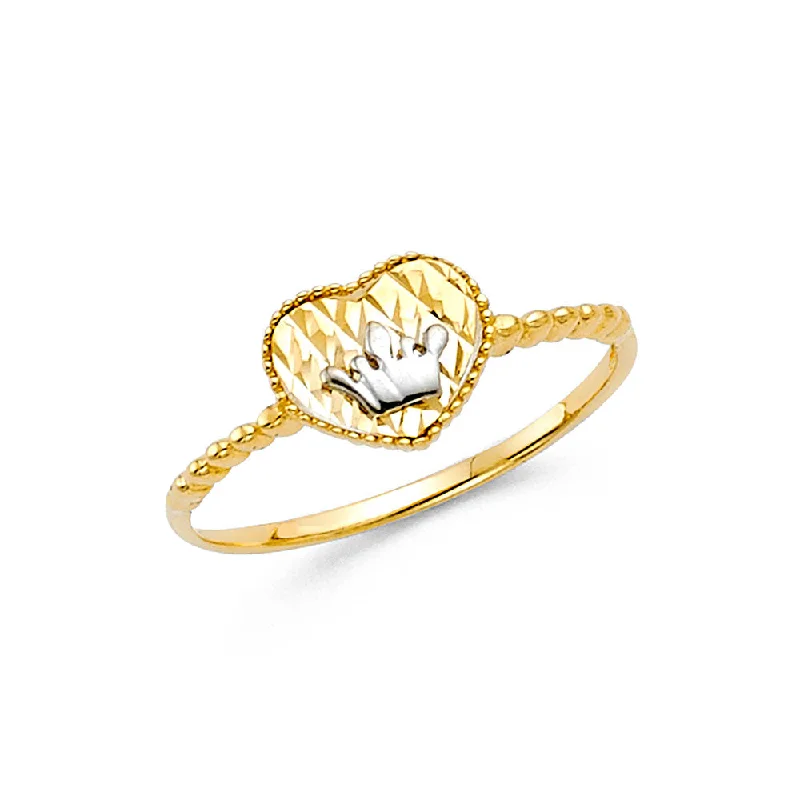 Women’s handmade rings-14K CZ FANCY RING