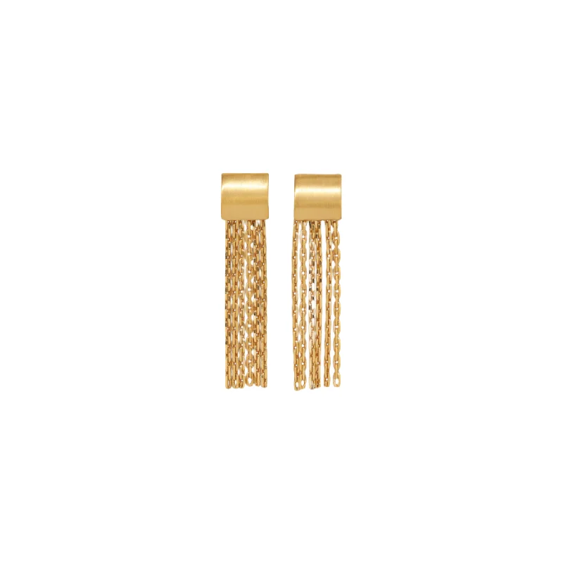 Women’s stacked earrings-SLING GOLD