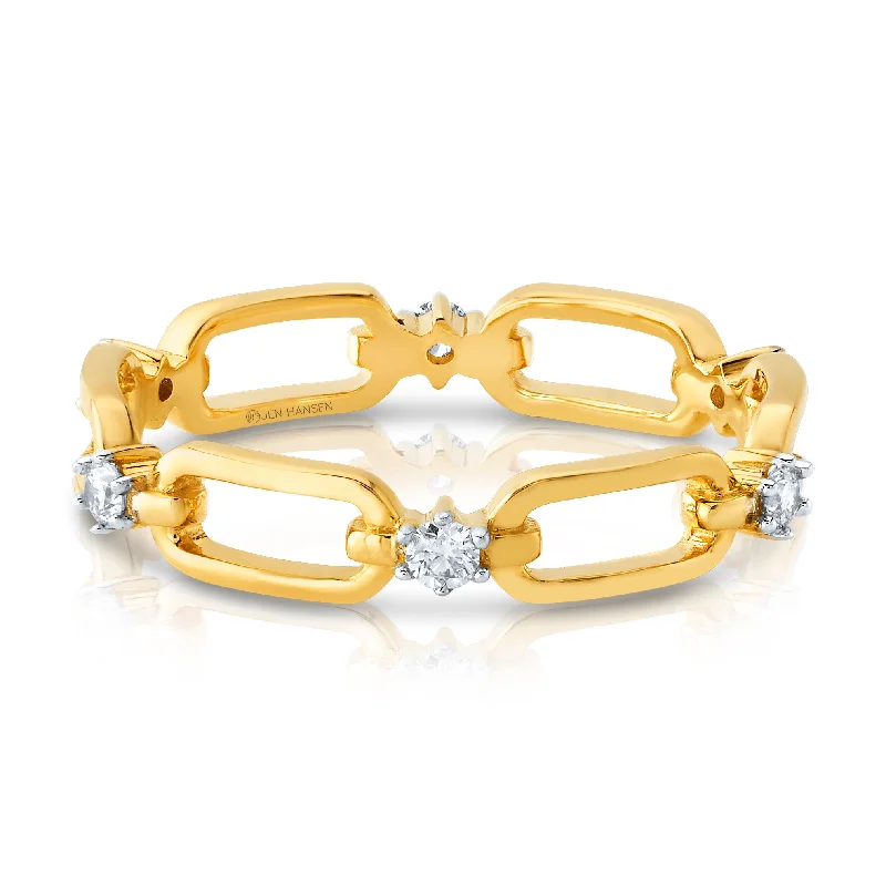 Women’s wedding sets with rings-Adore Diamond Studded Ring, 14kt Gold