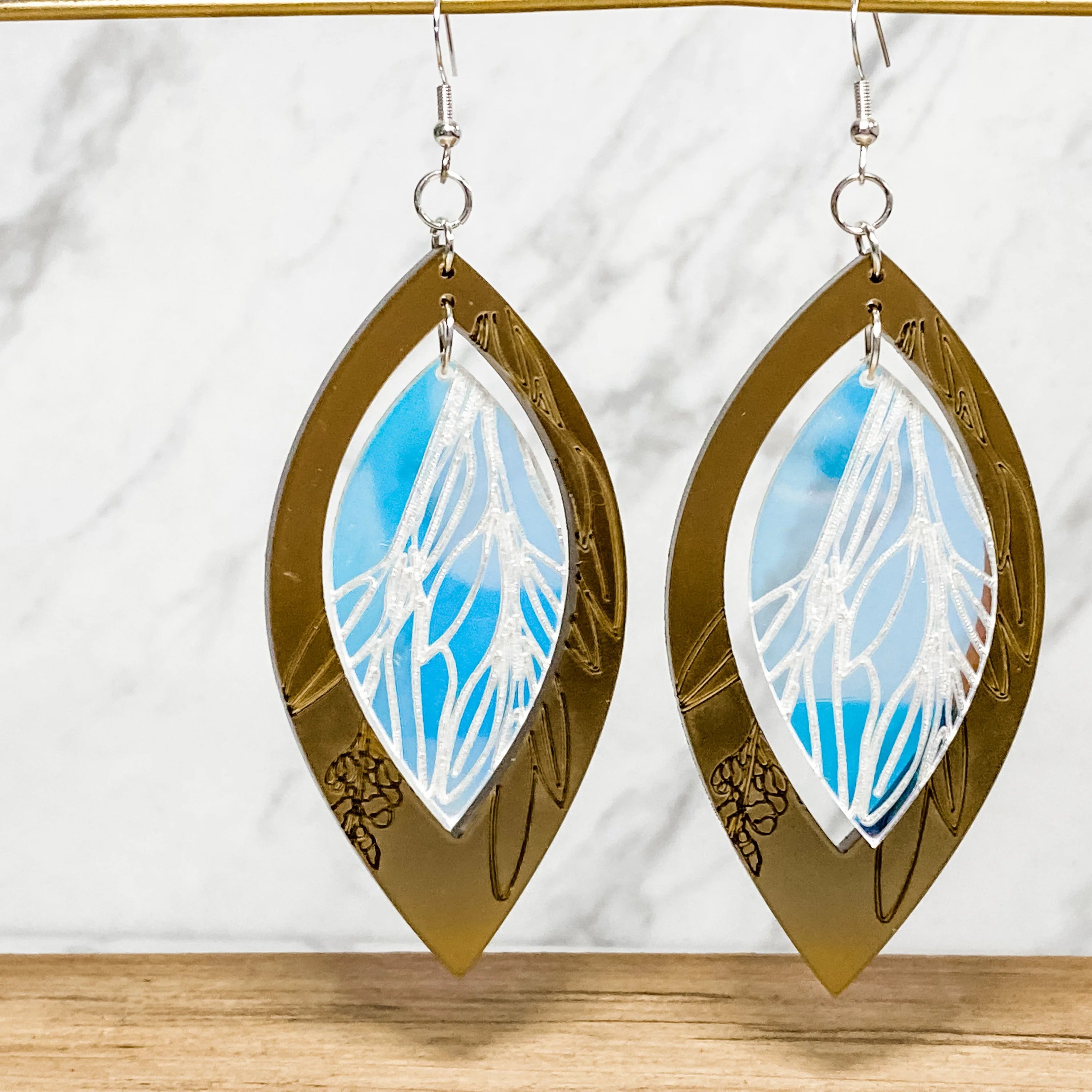 Women’s tribal earrings-Totem Design House “Sage” Earrings