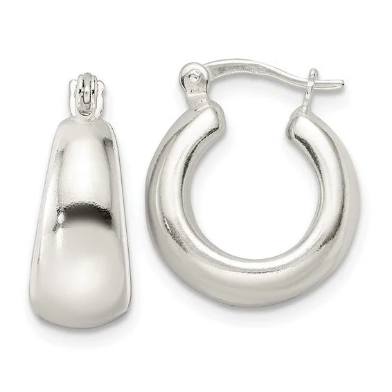 Women’s white gold earrings-SS Small Hoop Earrings