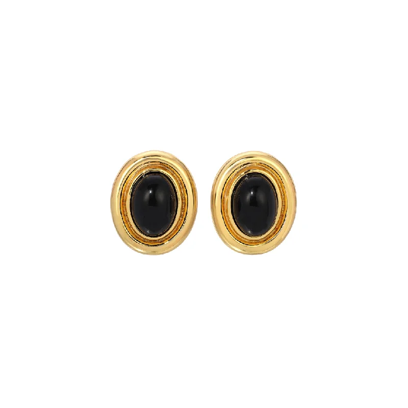 Women’s opal earrings-PRIZE BLACK