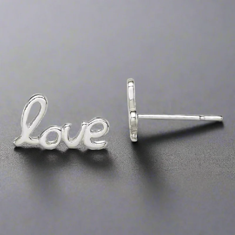 Women’s long dangling earrings-SS 'Love' Earrings