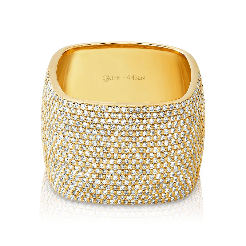 Women’s band rings-LUMINESCENT RING, 14KT GOLD