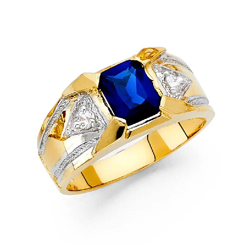 Women’s boho rings-14K  CZ MENS RING