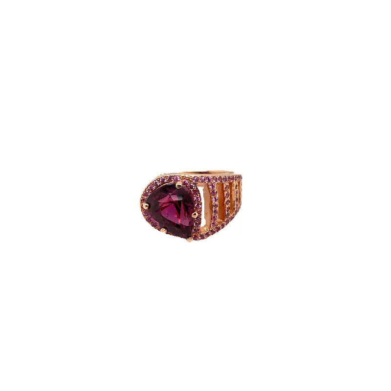 Women’s crystal engagement rings-SPECIAL: Garnet Ring