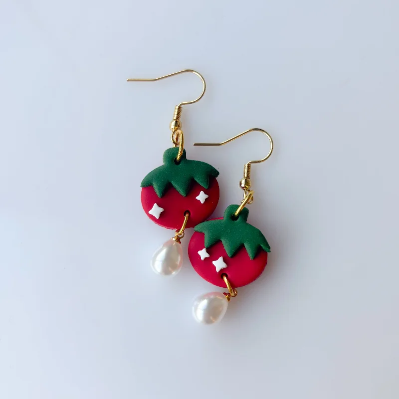 Women’s silver earrings-TOMATO EARRINGS