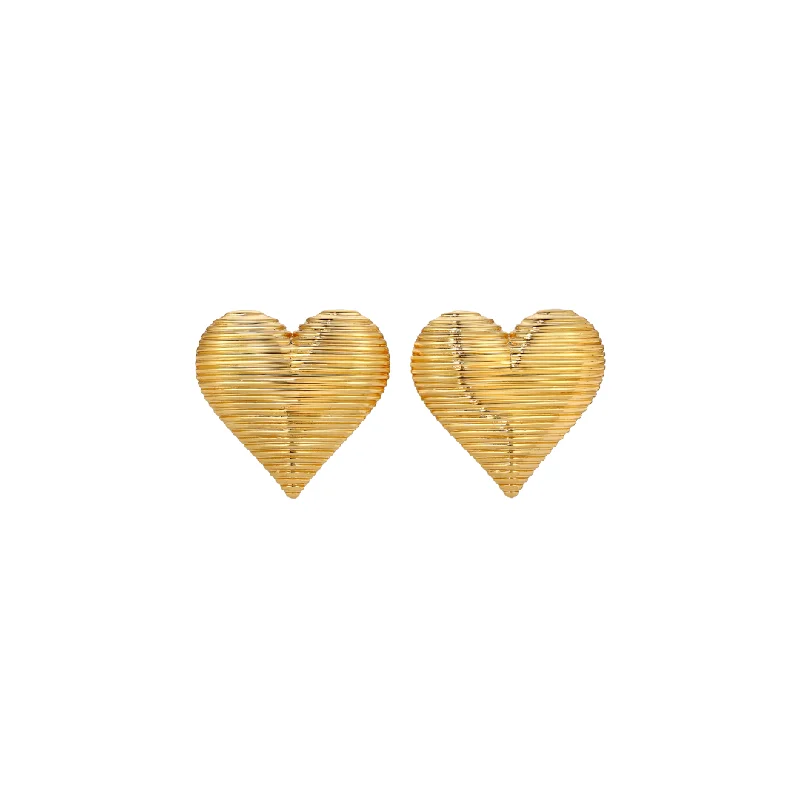 Women’s infinity earrings-REAL LOVE III GOLD