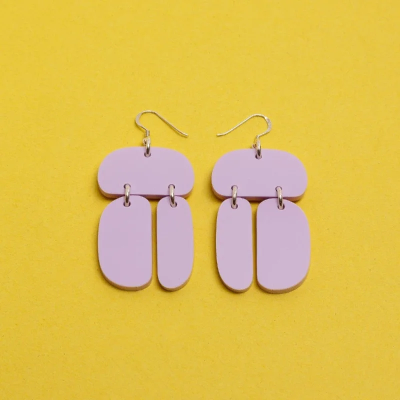 Women’s matching earrings-Ovoid Trio Earrings