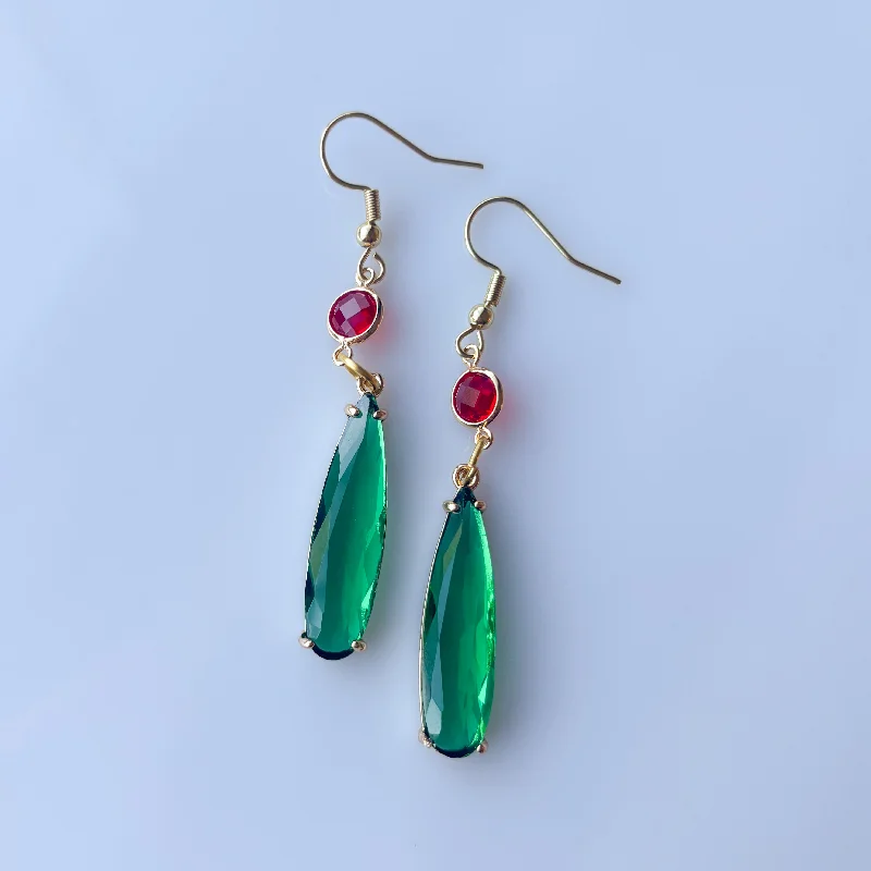 Women’s sapphire drop earrings-HOWLS EARRINGS