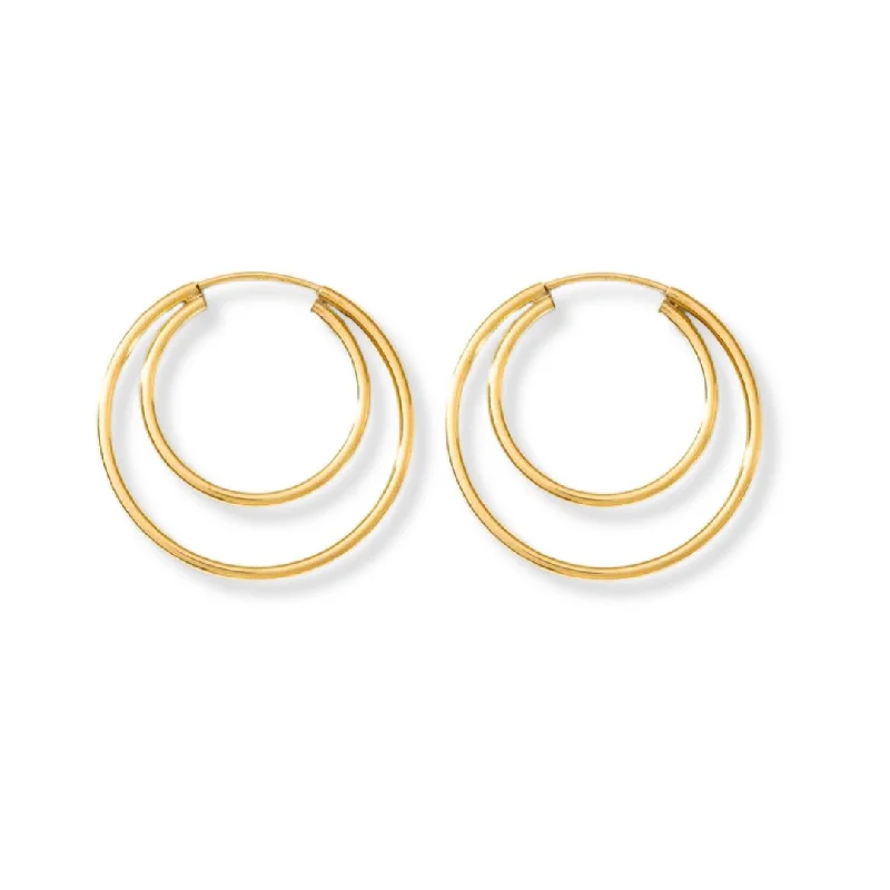 Women’s stud diamond earrings-Multi Loop Hoop Earrings