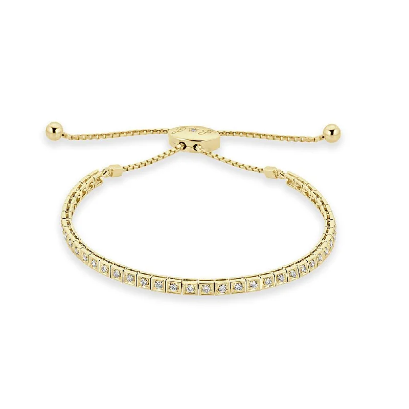 Women’s zodiac bracelets-Four-Prong Sqaure Shaped Adjustable Bracelet