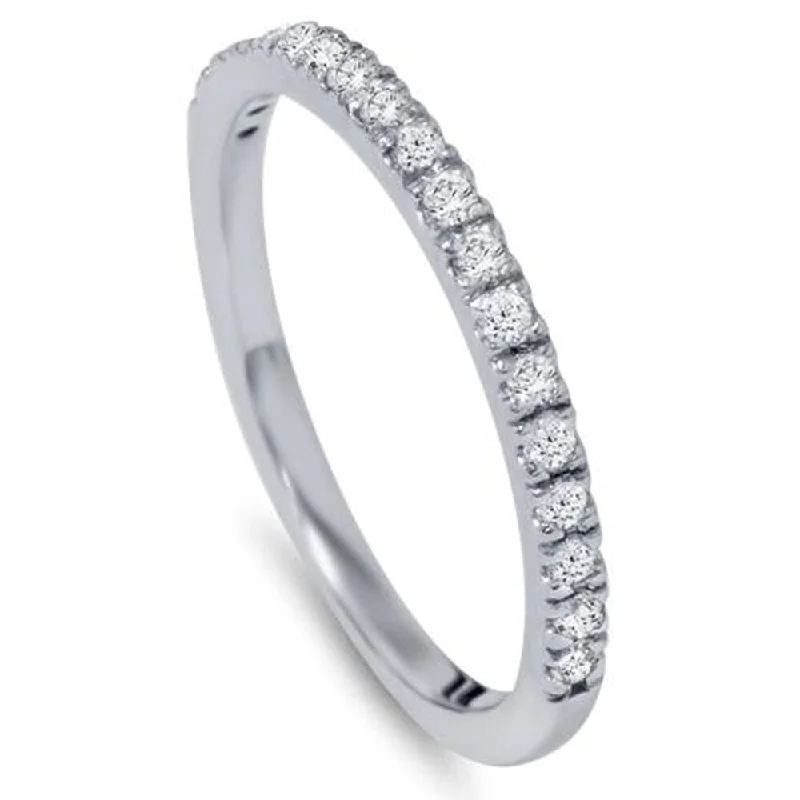 Women’s fancy diamond engagement rings-1/4ct VS Diamond Wedding Ring White Gold