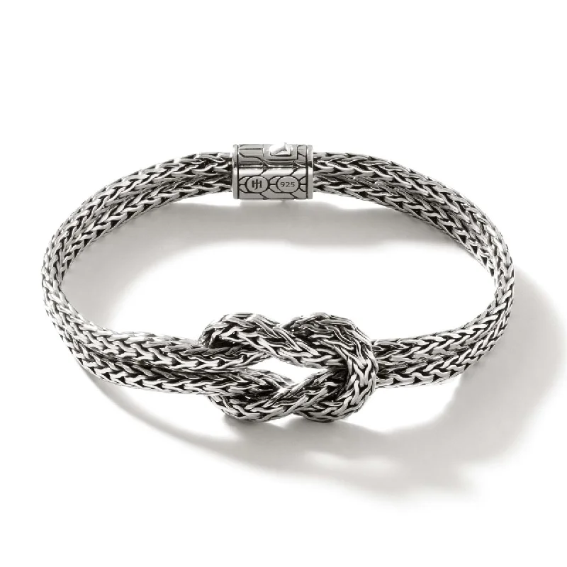 Women’s cuff bracelets-John Hardy Love Knot Bracelet in Sterling Silver (10mm)