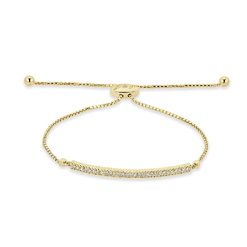 Women’s charm bangles-Bar Adjustable Bracelet