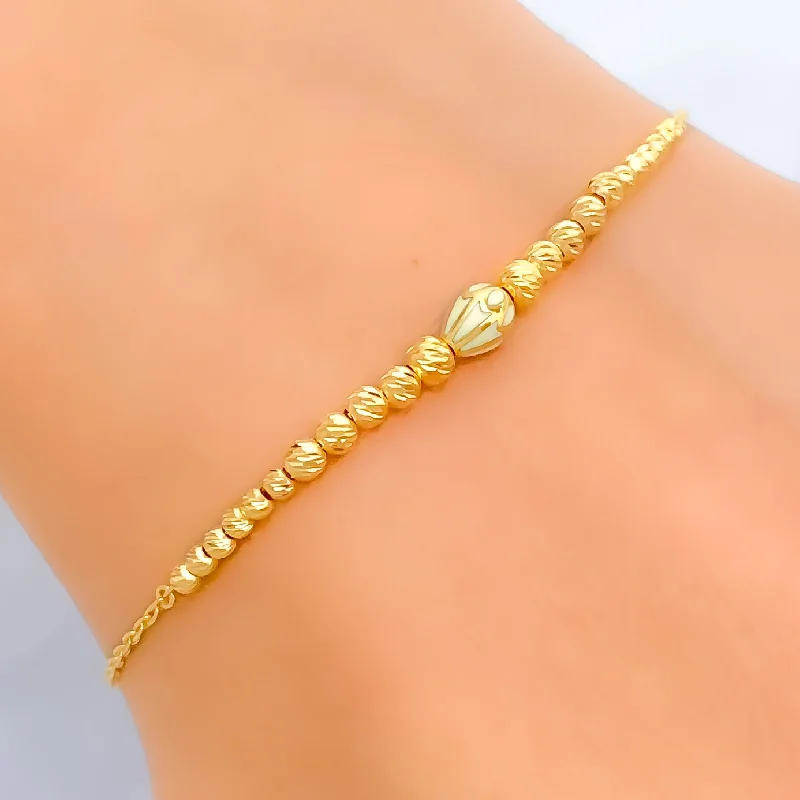 Women’s art deco bracelets-Opulent Petite 21k Gold Bracelet