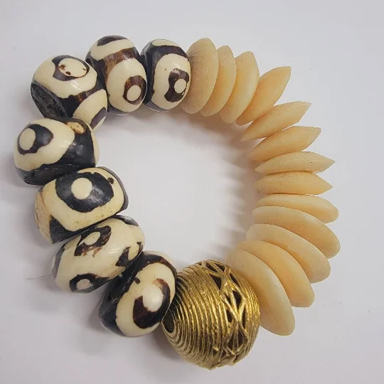 Women’s bangles-Bone Jewelry, Brass Bracelet