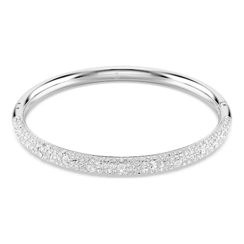 Women’s engraved bangle bracelets-Swarovski Meteora Snow Pave Bangle Bracelet