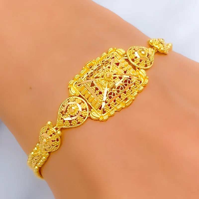 Women’s infinity bracelets-Classy Elegant 22k Gold Bracelet