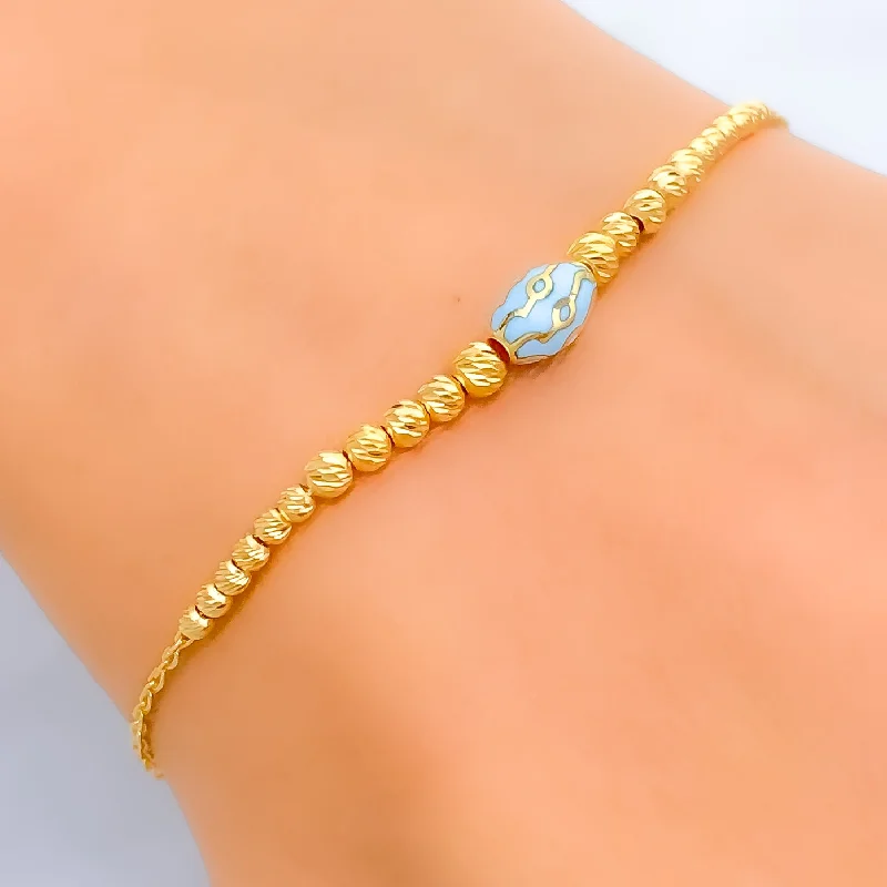 Women’s fashion chain bracelets-Graceful Fine 21k Gold Bracelet