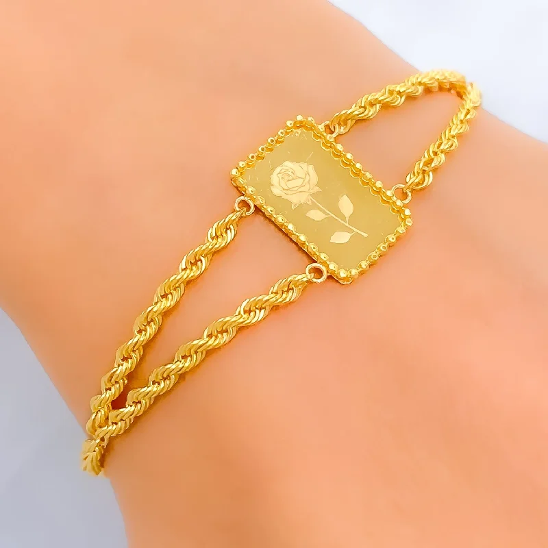 Women’s zodiac bracelets-Gorgeous Refined 21k Gold Bracelet