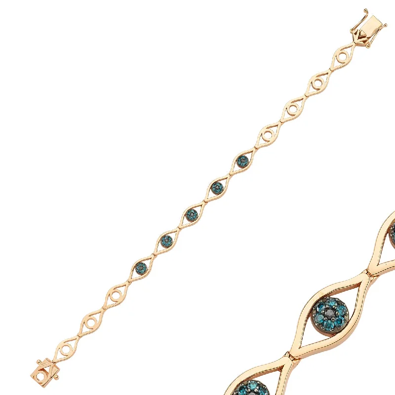 Women’s classic bangles-EYE LIGHT GOLD DIAMOND BRACELET