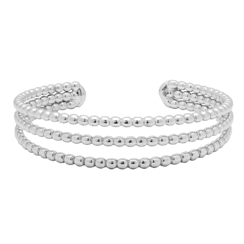 Women’s luxury bracelets-Cuff Bracelet in Sterling Silver