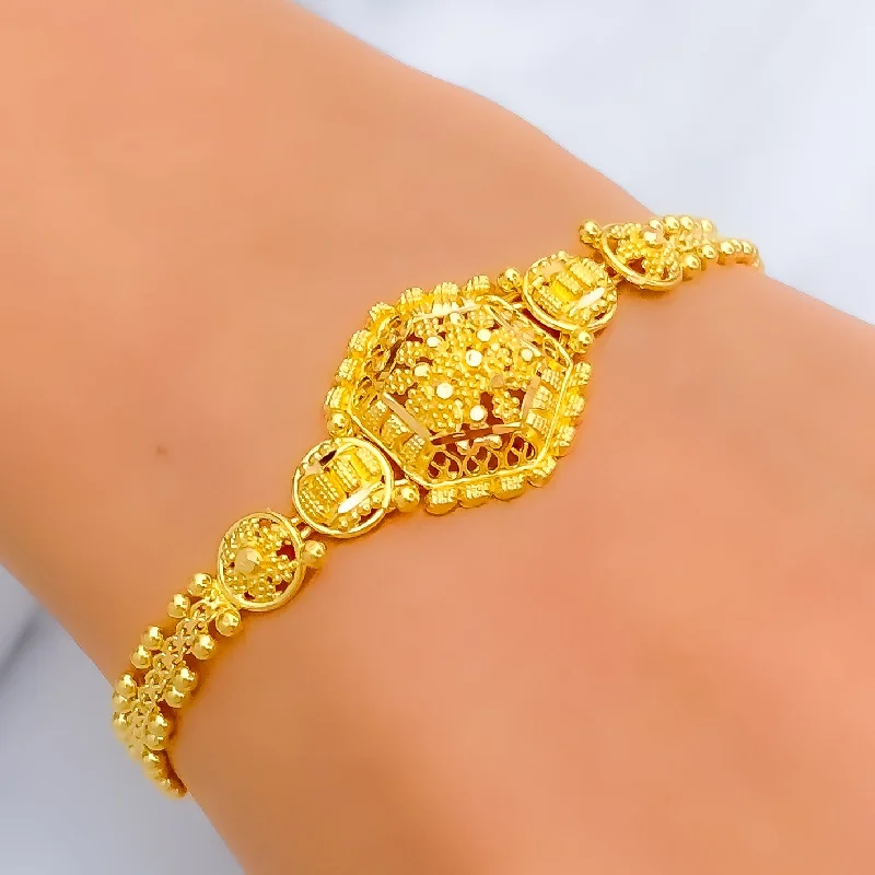 Women’s stretch bracelets-Fashionable Fine 22k Gold Bracelet