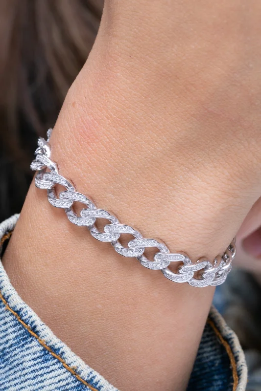 Women’s pearl charm bracelets-Zircon Gourmet Bracelet