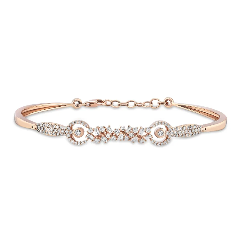 Women’s fashion bangles-ARTEMIS GOLD DIAMOND BRACELET